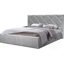 Кровать Анмикс Софья с ламелями 160x200 (микровелюр Simple 31)