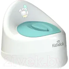 Детский горшок Kidwick Ракушка KW030102 (белый/бирюзовый)