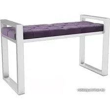Банкетка Hype Mebel Бридж (белый/фиолетовый)