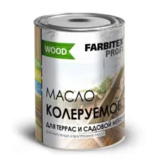 Масло колеруемое для террас и садовой мебели калужница   FARBITEX ПРОФИ WOOD 0,9 л