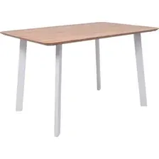 Кухонный стол ОКА Майон 120x80x74 (дуб натуральный/белый)