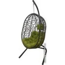 Подвесное кресло Garden Story Кокон XL D52-MT005 (черный/коричневый/оливковый)