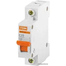 Выключатель автоматический TDM Electric ВА 47-63 1Р 25А (B) 4.5кА SQ0218-0041