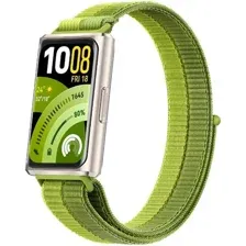 Фитнес-браслет Huawei Band 11 Pro (серый, с зеленым нейлоновым ремешком, международная версия)