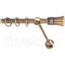 Карниз для штор Lm Decor Гиро 071 1р гладкий (антик, 1.6м)