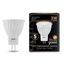 Лампа Gauss GU4 3W 2700К/3000К / 132517103