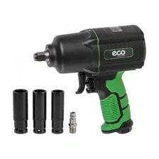 Пневмогайковерт 1/2" ECO AIW-1500S 1300/1700 Нм (закр./откр.),3 ступени крут.мом., twin hammer, 7000об/мин, композитный корпус