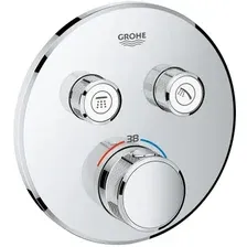Смеситель без скрытого механизма Grohe Grohtherm SmartControl 29119000 (хром)