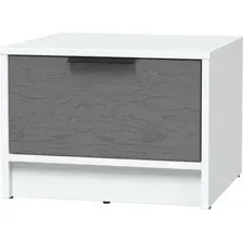 Тумба Интерлиния Концепт КТ-ТК1-35 Глосс (белый платинум/дуб серый)