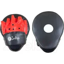 Боксерские лапы Indigo Sport PS-903 (черный/красный)