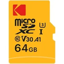 Карта памяти Kodak Ultra Performance microSDXC 64GB EKMSDM64GXC10HPRK (с адаптером)