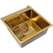 Кухонная мойка Diamond 500*500, коландер, дозатор GOLD DECOR