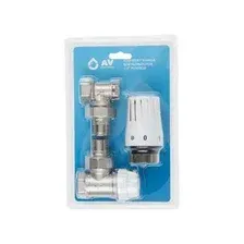 Комплект кранов для радиаторов 1/2" угловой AV ENGINEERING
