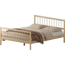 Кровать Домаклево Лето 160x200+В4+Н4 (натуральный)