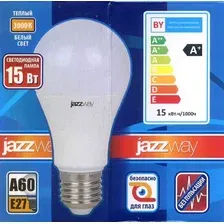 Светодиодная лампочка JAZZway PLED-LX A60 E27 15 Вт 3000 К