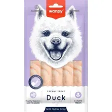 Лакомство для собак Wanpy Dog Нежное пюре из утки (70г)