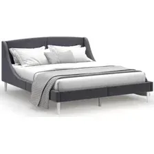 Кровать MONOFIX Лотти 160x200 (микровелюр/графит)