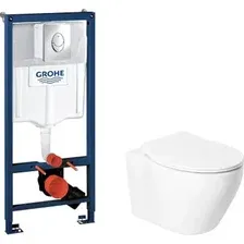 Унитаз подвесной Saniteco KW-99046  GROHE Rapid SL 38721001