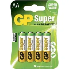 Комплект батареек GP Batteries Super LR6/AA 15A-CR4 (4шт)