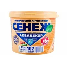 Антисептик Сенеж Аквадекор 102 бесцветный 2,5 кг