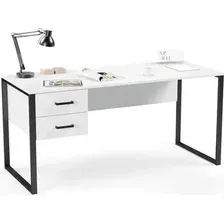 Стол Soma Slava 160x66 (белый/черный)