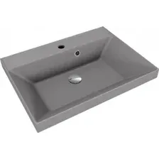 Умывальник Symbolite Asti 60x45 (кварц, серый шелк)