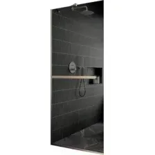 Душевая стенка MaybahGlass 195x79 MGD-729-5у (графитовое стекло/хром матовый)