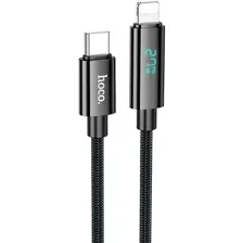 Кабель Hoco U125 USB Type-C - Lightning (1.2 м, черный)