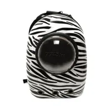 Рюкзак-переноска для животныx FOR FRIENDS SpaceX Zebra 29x27x42 см (СП 12)