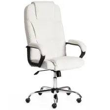 офисное компьютерное кресло Tetchair Bergamo Chrome, белый