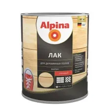 Лак Alpina Для деревянных полов глянцевый 2,5 л/2,23 кг