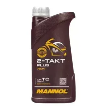 Моторное масло 2-х тактное MANNOL Plus 132 полусинтетическое 1 л