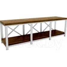 Тумба Hype Mebel Флорида 150x40 (белый/дуб галифакс олово)