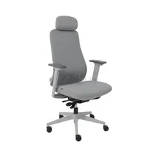 Кресло компьютерное AKSHOME Vortex серый, белый (114681)
