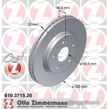 Тормозной диск Zimmermann 610371520