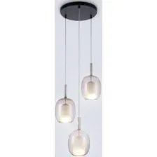 Люстра Ambrella LH11156/3 BK/WH/TI (черный/белый/янтарь)