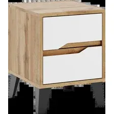 Тумба ЭлиГард Eyva 2S (дуб вотан/белый)