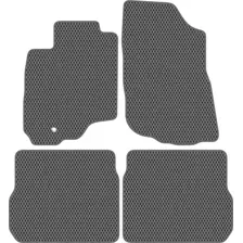 Комплект ковриков для авто Alicosta Mitsubishi Outlander I (suv / CU2W) 2002 - 2009 (серый, ромб)