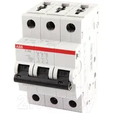Выключатель автоматический ABB S 203 3P С 1А 6кА 3M 2CDS253001R0014