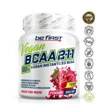 BCAA 2:1:1 Vegan powder (вегетарианские БЦАА) 200 гр / вишня / BeFirst