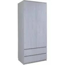 Шкаф распашной Поставымебель Для одежды 2-х дверный 90x58x210 КМС-Е-05 (дуб крафт белый)