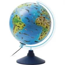 Глобус Globen Зоогеографический Классик Евро с подсветкой, Ке012500270