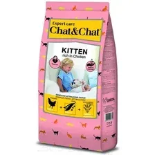 Сухой корм для кошек Chat&Chat Expert для котят с курицей (2кг)