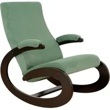 Кресло-качалка Glider Экси М (зеленый/венге)