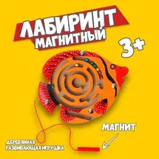 Лабиринт магнитный малый Рыбка расцветка МИКС, логическая игрушка, развивающие игрушки