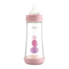 Бутылочка для кормления Chicco Perfect 5 Girl с силиконовой соской / 00020235100040 (300мл)