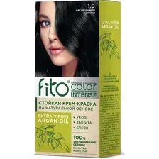 Крем-краска для волос Fito Косметик Fito Color Intense Стойкая 1.0 (115мл, насыщенный черный)