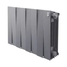 Радиатор биметаллический Royal Thermo PianoForte 300 Silver Satin 8 секций