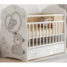 Классическая детская кроватка VDK Toby маятник и ящик (слоновая кость)