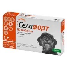 KRKA Селафорт для собак 5,1 - 10 кг (1 пипетка)